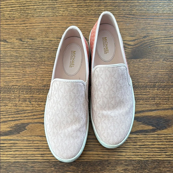 MICHAEL Michael Kors Women’s 8.5 Pink and White Sneakers with Elastic Panels - Picture 9 of 9